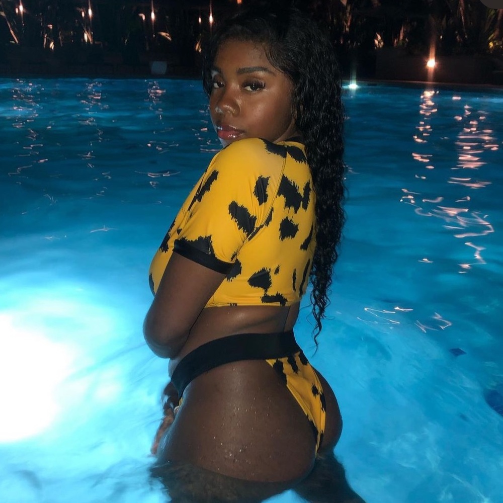 Yellow and Black bikini set